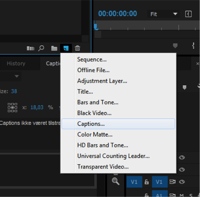 Undertekster i Premiere Pro